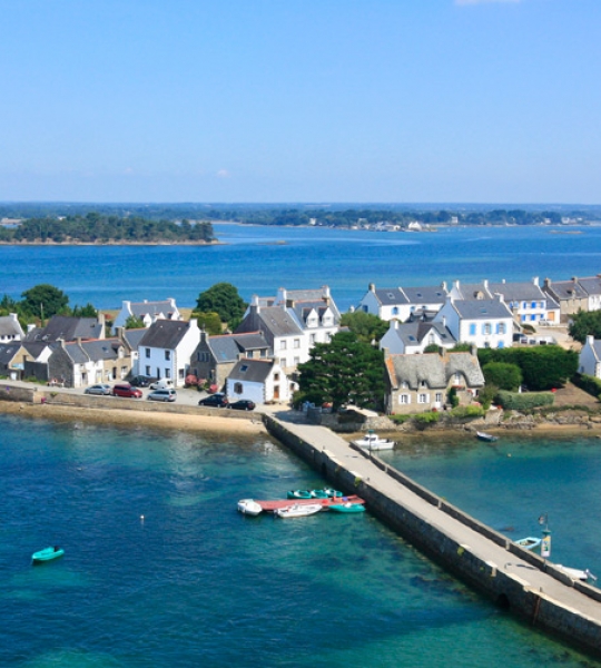 Photo aérienne Ria d’Etel dans le Morbihan (56)